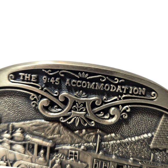 9:45 Accommodation Belt Buckle Edward Lamson Henry American West Train Station - Picture 5 of 16